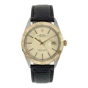 Rolex Datejust Turn-O-Graph Gold & Steel Champagne Dial 36mm Automatic Mens 1625